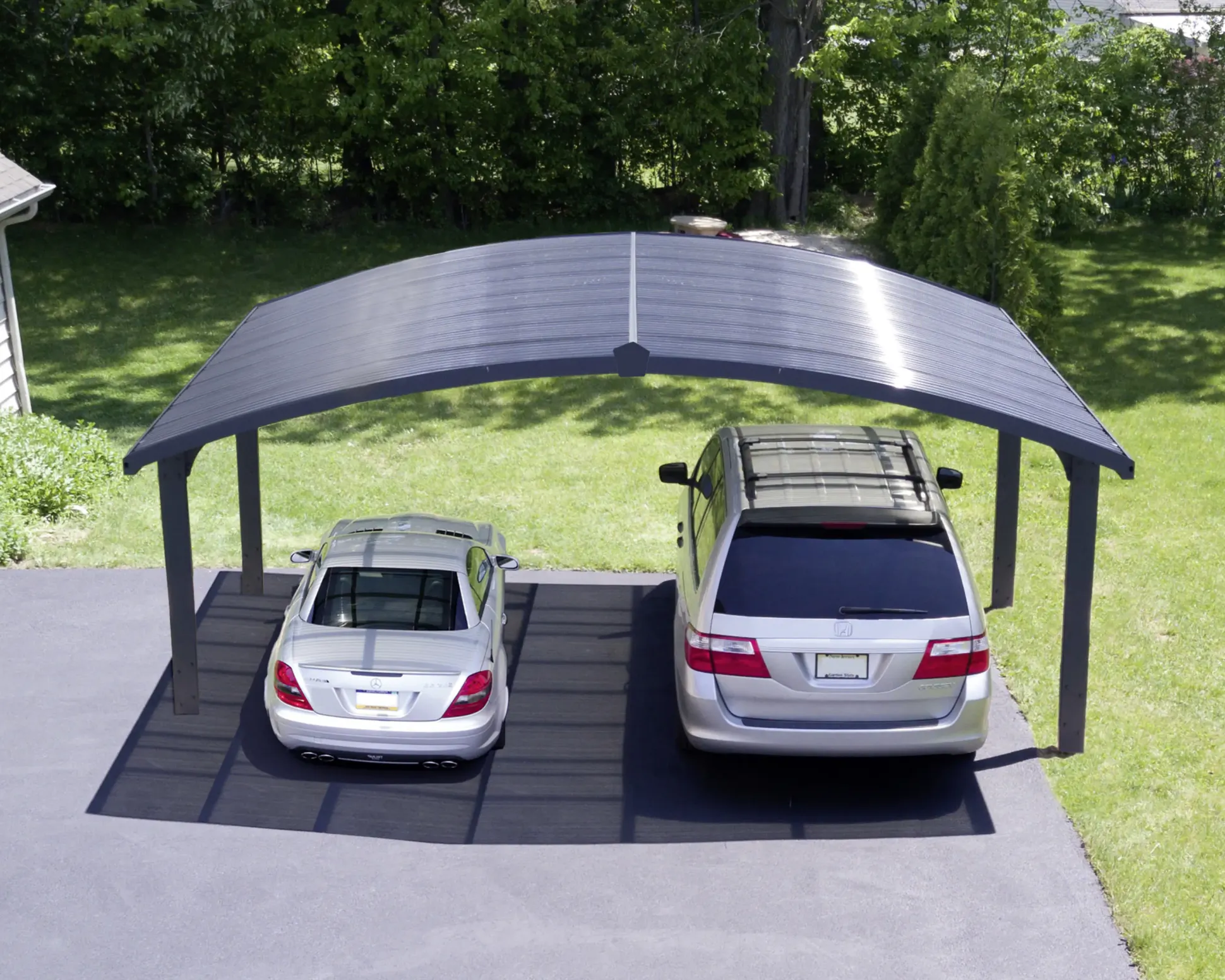 Canopia Carport Arizona Wave 495 x 578 cm anthrazit