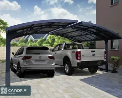 Canopia Carport Arizona Wave 495 x 578 cm anthrazit