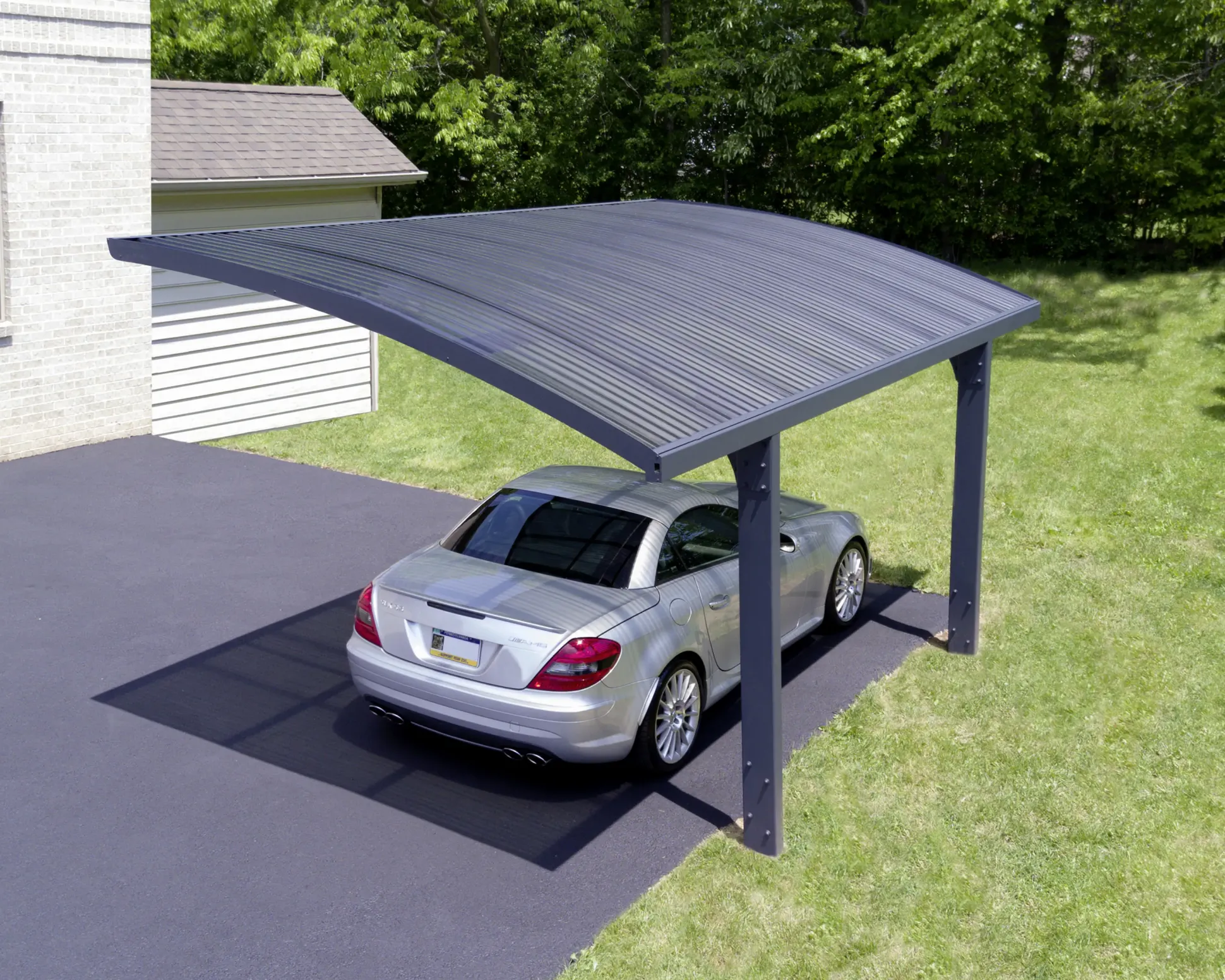 Canopia Carport Arizona Wave 5000 Grau Alu 495 x 289 cm