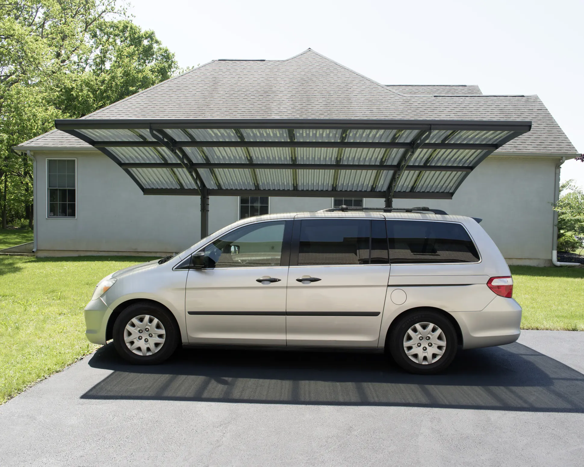 Canopia Carport Arizona Wave 5000 Grau Alu 495 x 289 cm