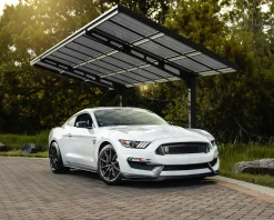 Canopia Carport Sydney Wave Schwarz Alu 587 x 286 cm