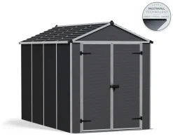Canopia Gerätehaus Rubicon Alu grau 304 x 185 cm