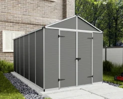 Canopia Gerätehaus Rubicon Alu grau 453 x 227 cm