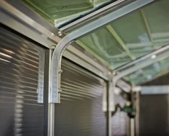 Canopia Gerätehaus Rubicon Alu grau 379 x 185 cm