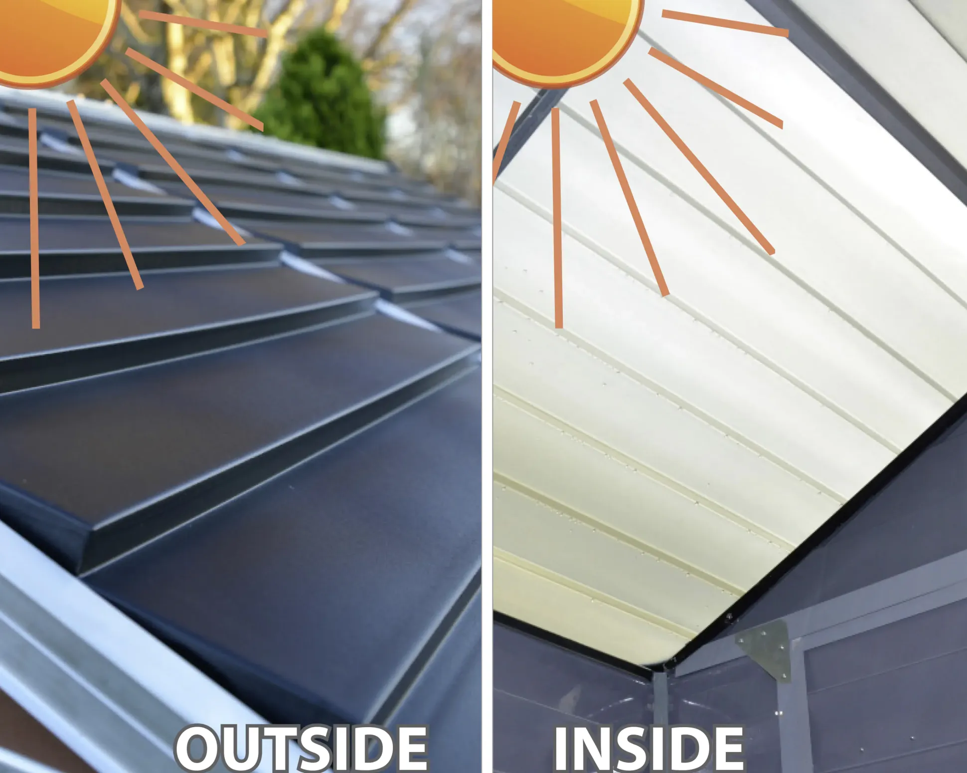 Canopia Gerätehaus Skylight Alu tan 177 x 121 cm