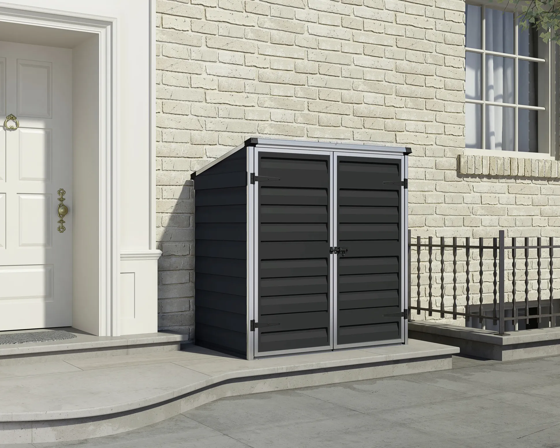 Canopia Gerätehaus Voyager Alu grau 90 x 139 cm