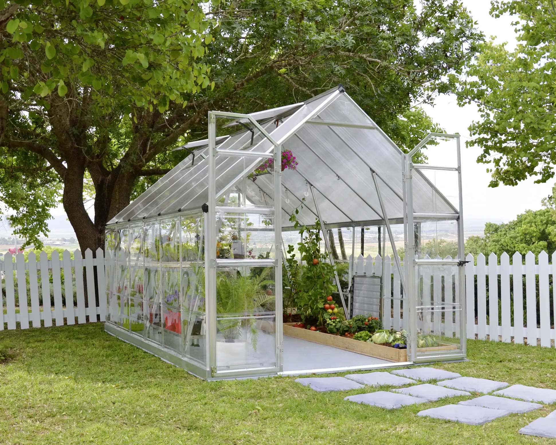 Canopia Gewächshaus Balance Alu silber 367 x 244 cm