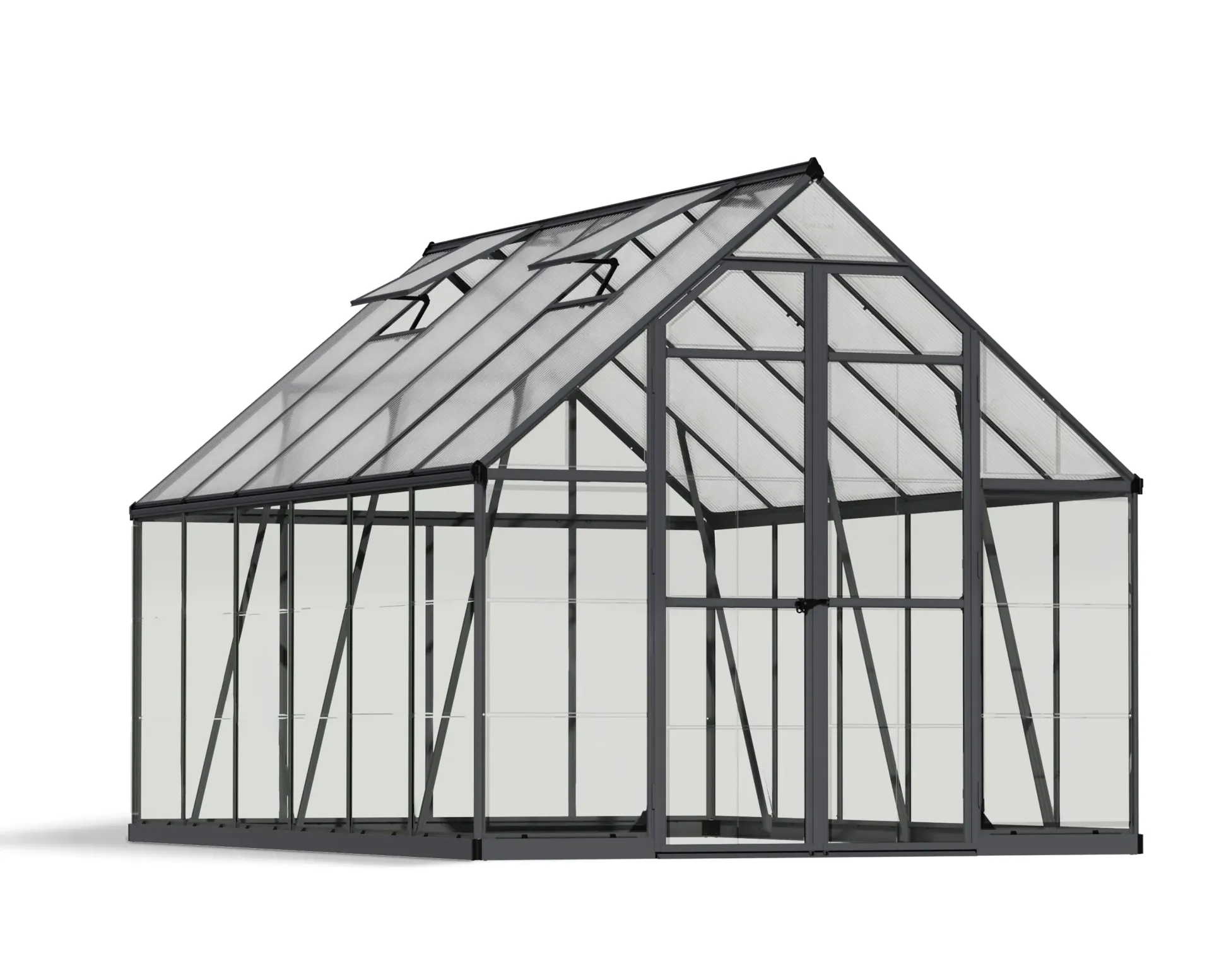 Canopia Gewächshaus Balance Alu grau 367 x 244 cm