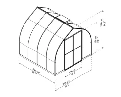 Canopia Gewächshaus Bella 8X8 244 x 244 x 219 cm