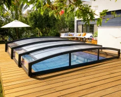 Canopia Poolüberdachung Majorca, 6,70 x 4,57, grau Aluminiumrahmen mit Polycarbonatplatten