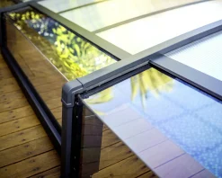 Canopia Poolüberdachung Majorca, 6,70 x 4,57, grau Aluminiumrahmen mit Polycarbonatplatten