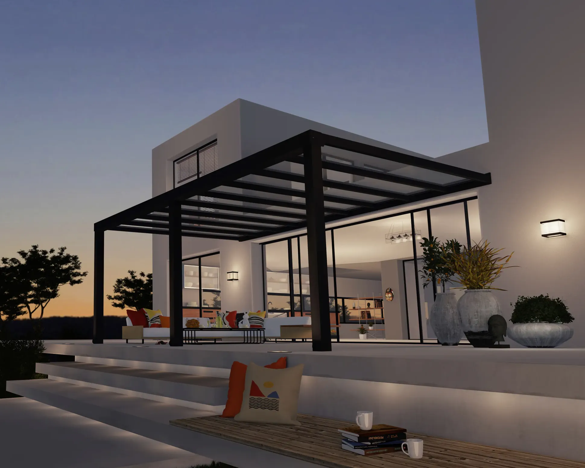 Canopia Terrassenüberdachung Stockholm 660 x 330,5 cm anthrazit
