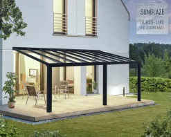 Canopia Terrassenüberdachung Stockholm 660 x 330,5 cm anthrazit