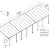 Canopia Terrassenüberdachung Feria 1156 x 294 cm anthrazit