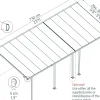 Canopia Terrassenüberdachung Feria 730 x 294 cm weiß