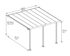 Canopia Terrassenüberdachung Olympia 3x4.2