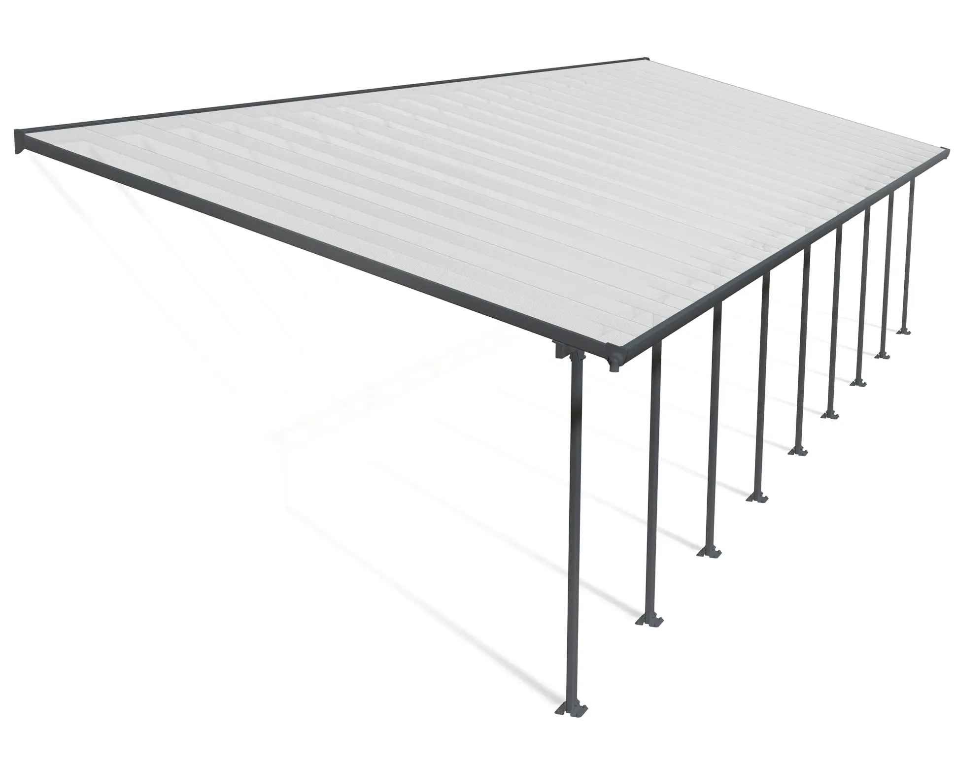 Canopia Terrassenüberdachung Feria 1276 x 380 cm anthrazit