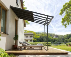 Canopia Terrassenüberdachung Sierra Cabrio 314 x 295 cm grau