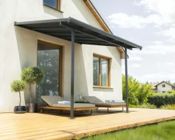 Canopia Terrassenüberdachung Sierra Cabrio 314 x 295 cm grau