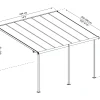 Canopia Terrassenüberdachung Capri 3x4.25
