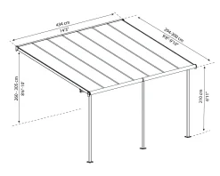 Canopia Terrassenüberdachung Capri 3x4.25