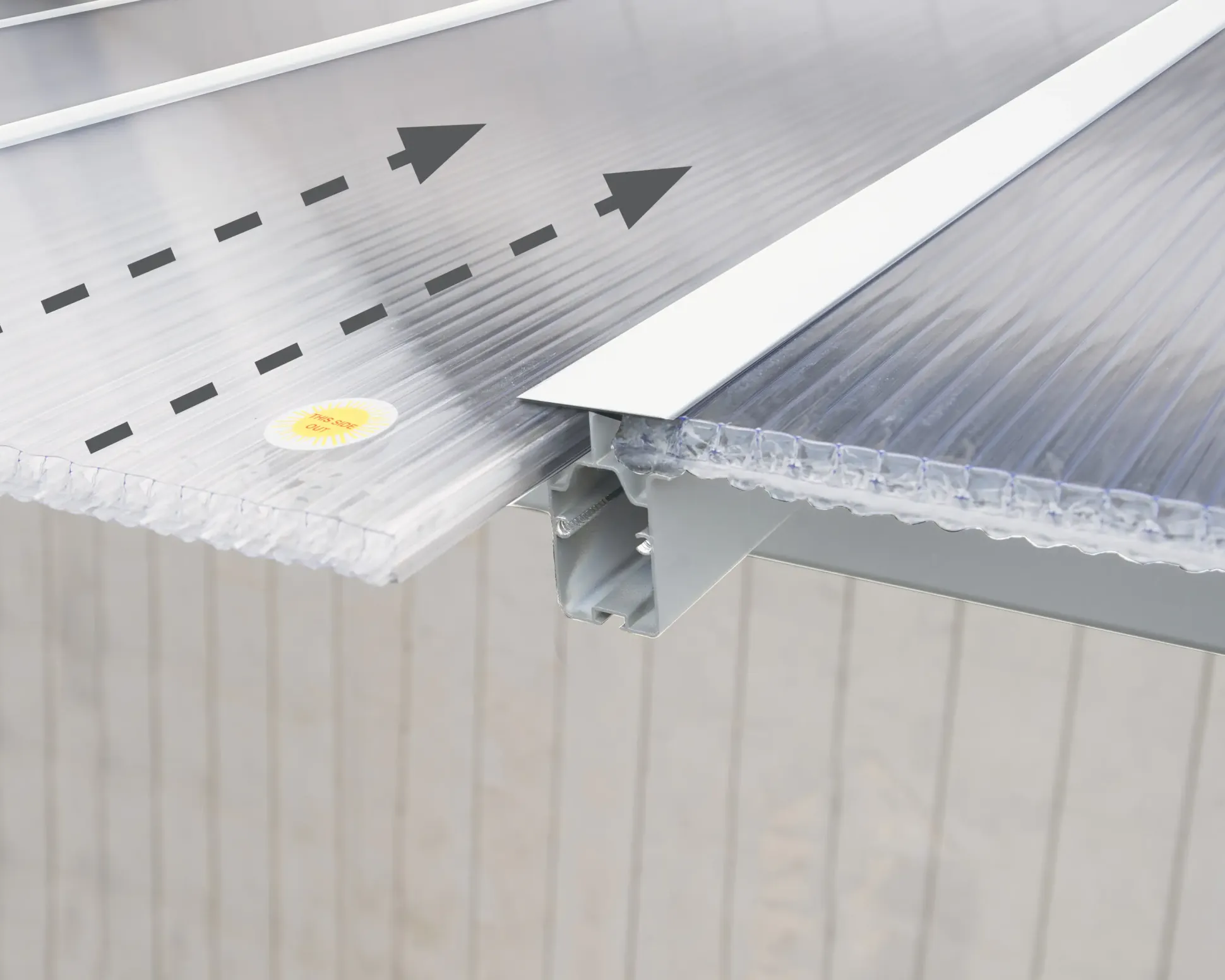 Canopia Terrassenüberdachung Olympia 3x5.4 weiß