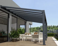 Canopia Terrassenüberdachung Stockholm 805 x 330,5 cm anthrazit