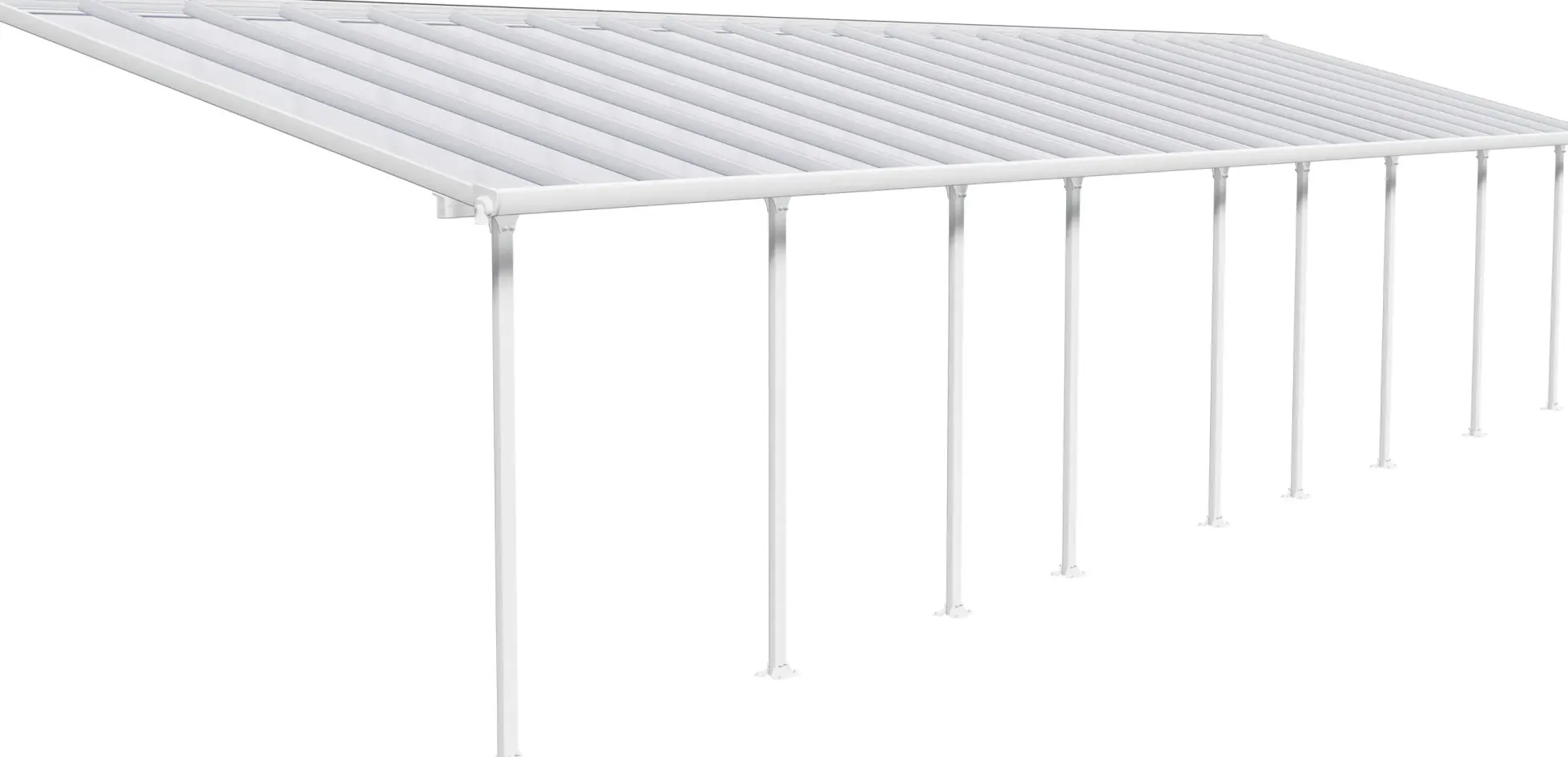 Canopia Terrassendach 1340 x 300 cm weiß