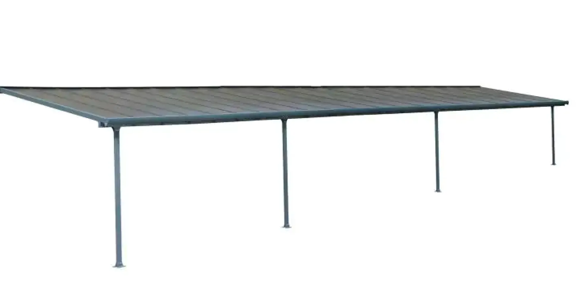Canopia Terrassendach 1275 x 300 cm grau