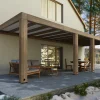 Canopia Terrassenüberdachung Helsinki Holz 860 x 294 cm braun