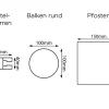 Carport freistehend gebogen 500 x 300 cm grau