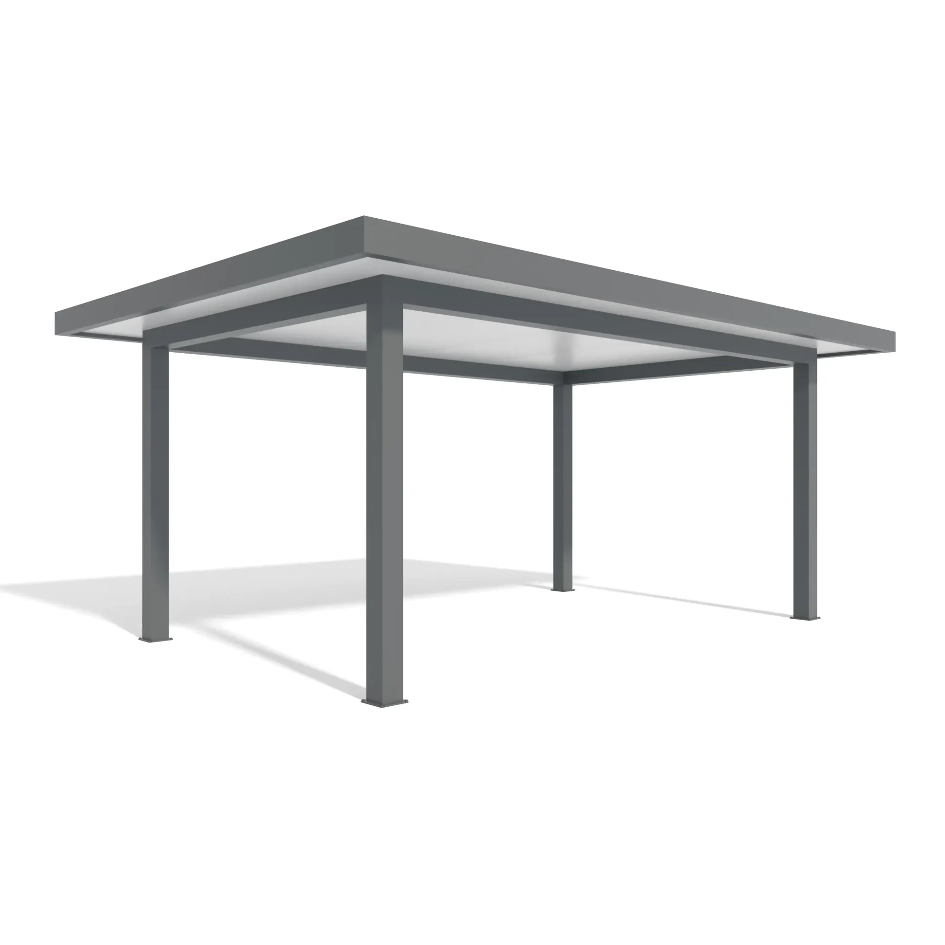 Carport Style 500 x 700 cm grau weiß