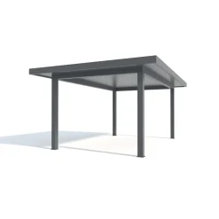Carport Style 400 x 600 cm grau