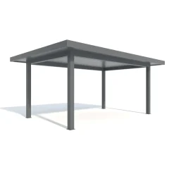 Carport Style 400 x 600 cm grau