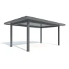 Carport Style 400 x 700 cm grau
