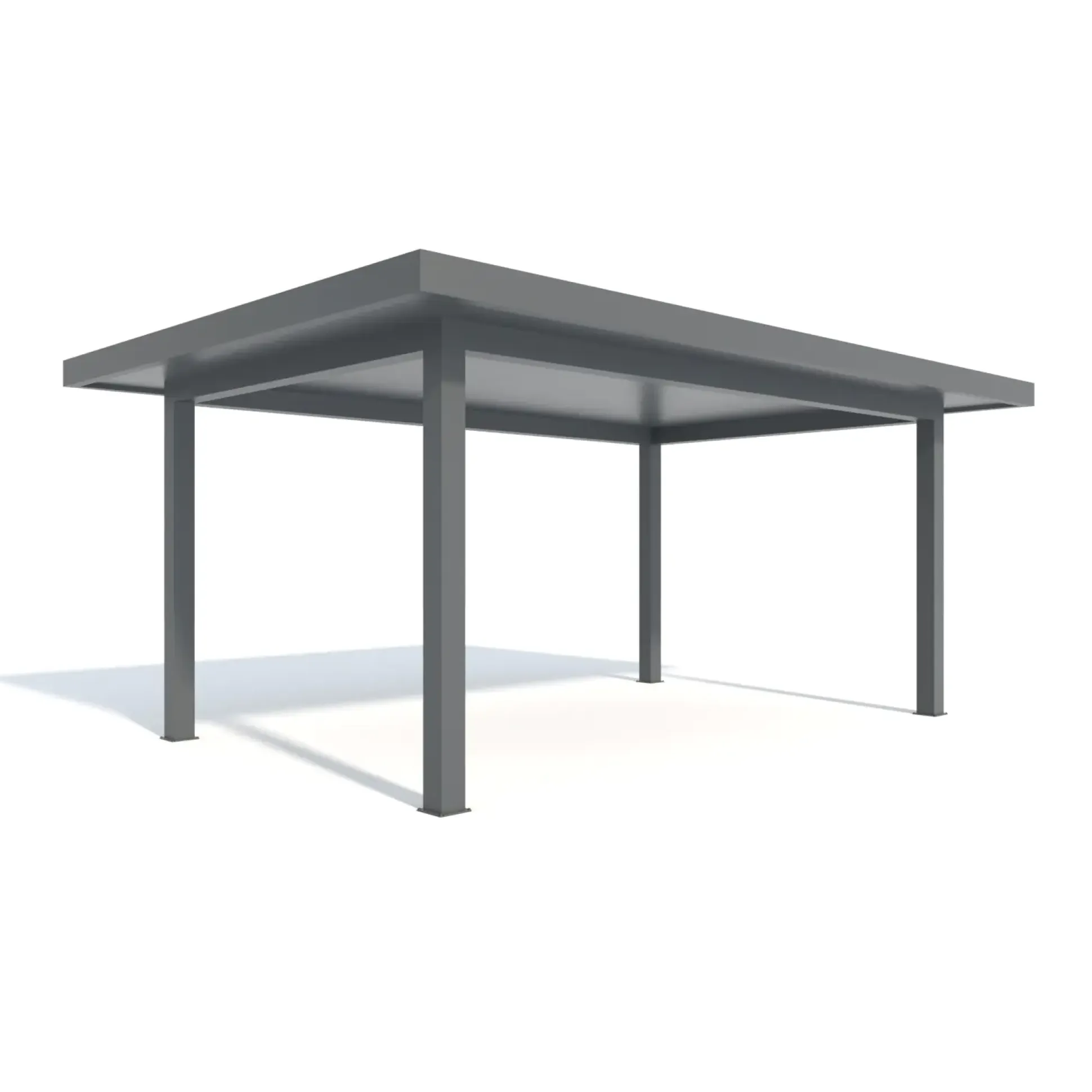Carport Style 400 x 700 cm grau