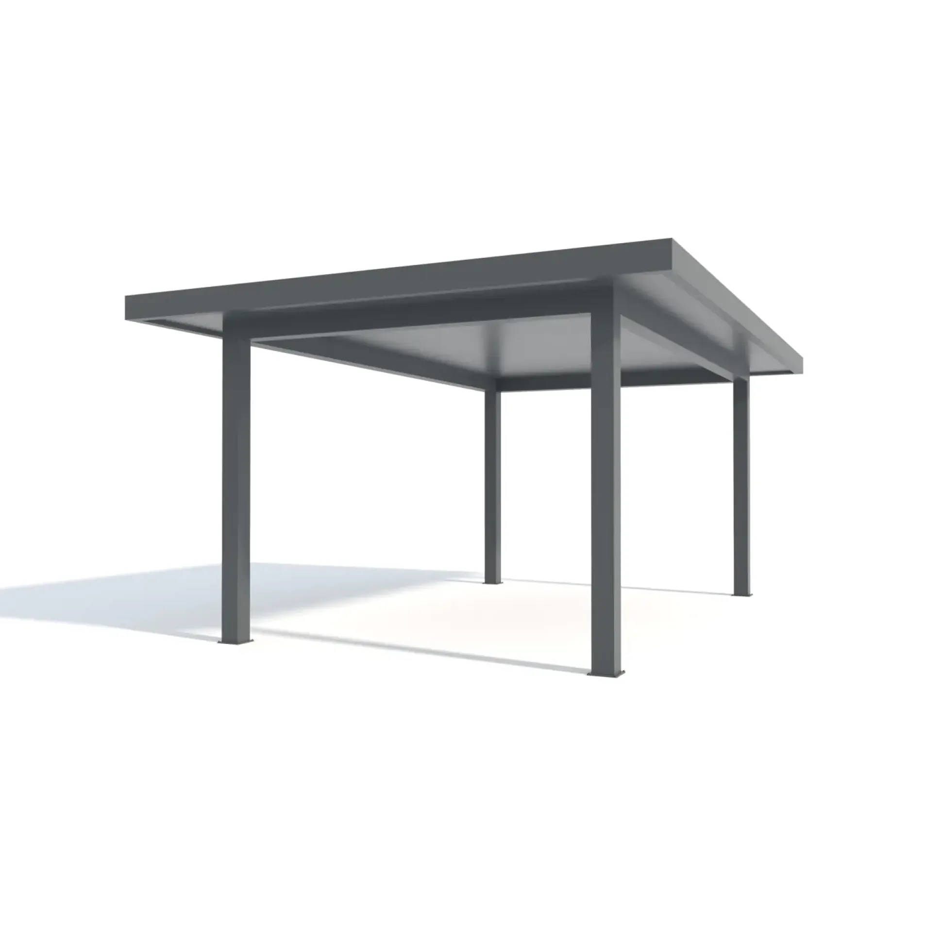 Carport Style 400 x 700 cm grau