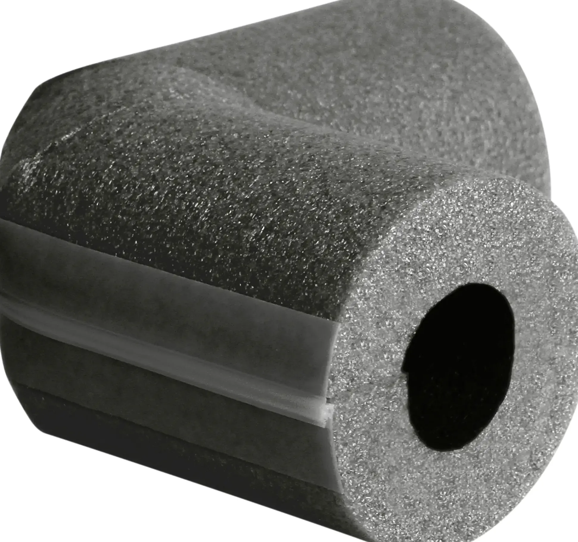 Climatube®Zip PE-Rohrisolierung Bogen grau; Zipverschluss; 28-15