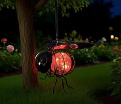 Dapo LED Solarleuchte Dekofigur Ameise warmweiß