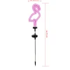 Dapo LED Solarstecker Flamingo pink