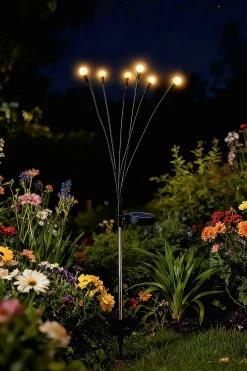 Dapo LED Solarstecker Glühwürmchen warmweiß