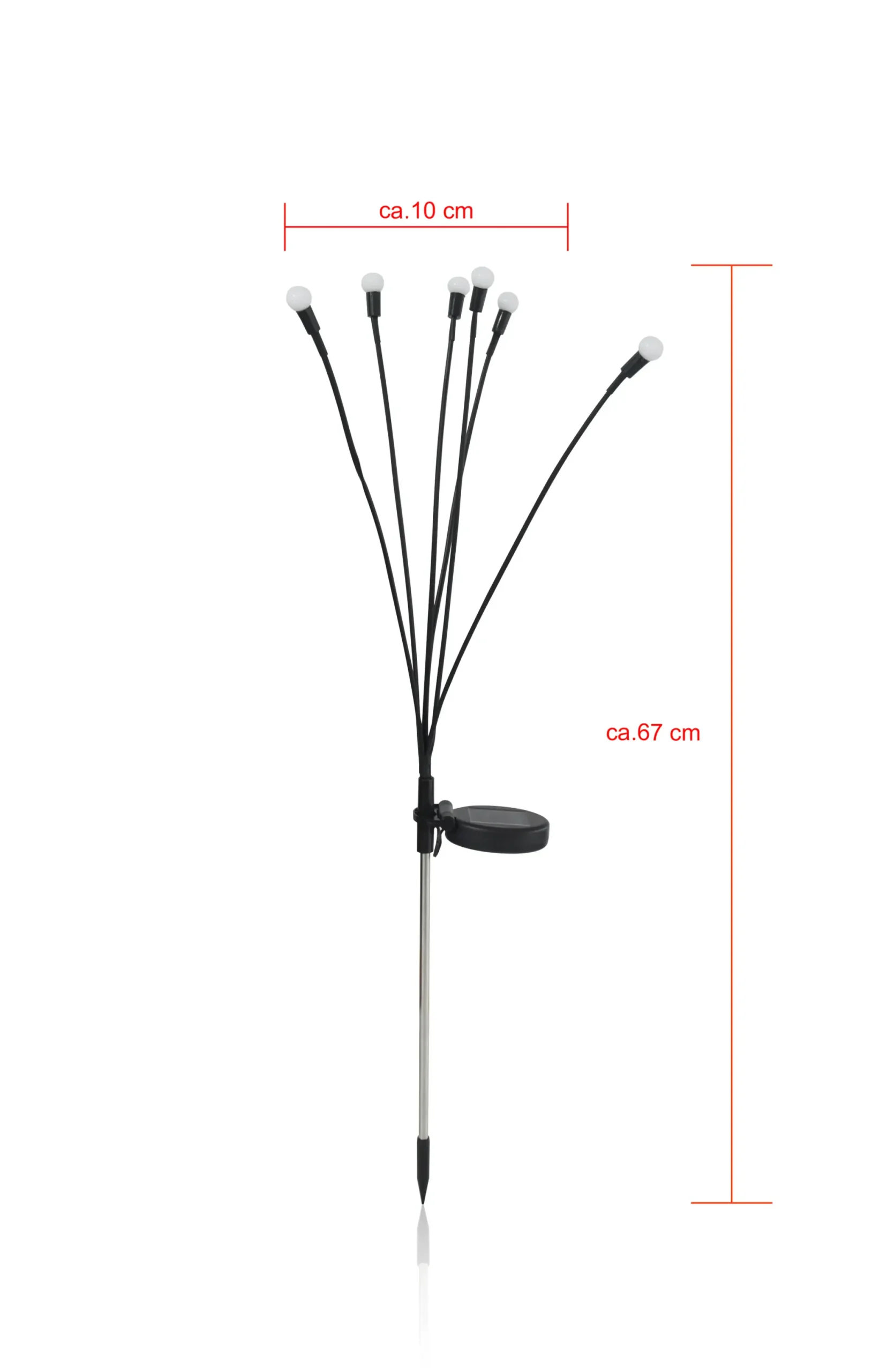 Dapo LED Solarstecker Glühwürmchen warmweiß