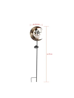 Dapo LED Solarstecker Lichtstab Mondlicht warmweiß