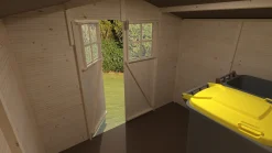Décor et Jardin Gartenhaus Lodum 262 x 202 cm natur mit Fußboden