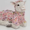 Dekofigur Blumenschaf liegend 23 x22x 41 cm