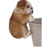 Dekofigur Bulldogge hängend 15 x 9,5 x 7,5 cm braun weiß