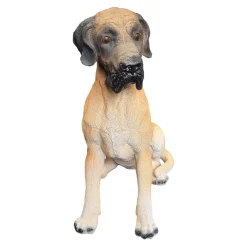 Dekofigur Dogge 95 x 38 cm braun