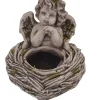 Dekofigur Engel zum Bepflanzen 31,5 x 27 x 31 cm grau