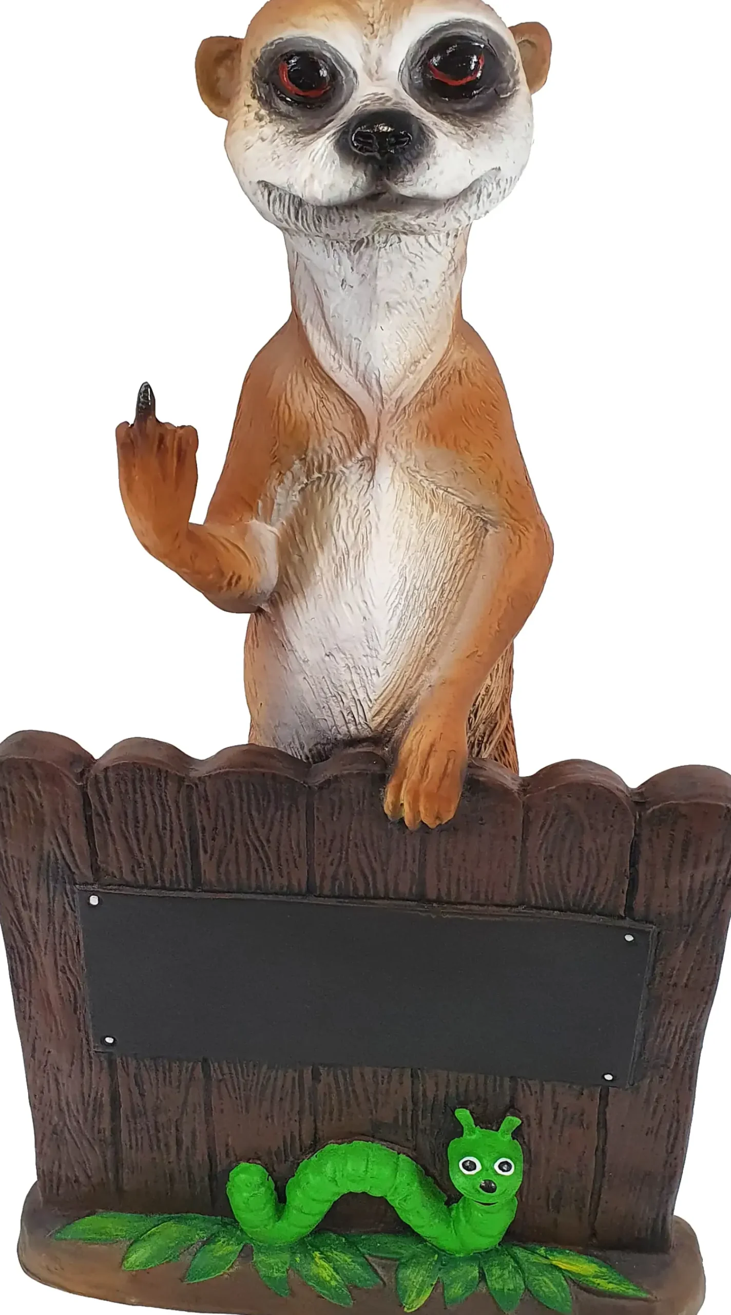 Dekofigur Erdmännchen Mittelfinger 60 x 31 x 17 cm