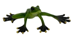 Dekofigur Frosch grün 8,5 x 14 x 30,5 cm